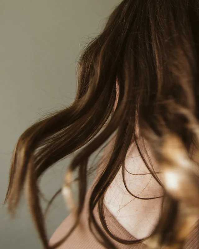 Long brown hair with soft, glossy waves